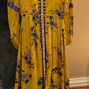 Gold embellished elegant maxi dress/kaftan/caftan